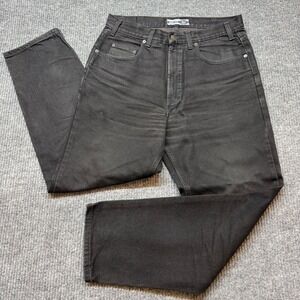 Vintage 90s GAP Easy Fit Jeans Mens 35x30 Black Denim Straight Leg USA